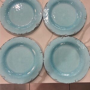 The Spring Shop Hobby Lobby Aqua Dinner Plates Set